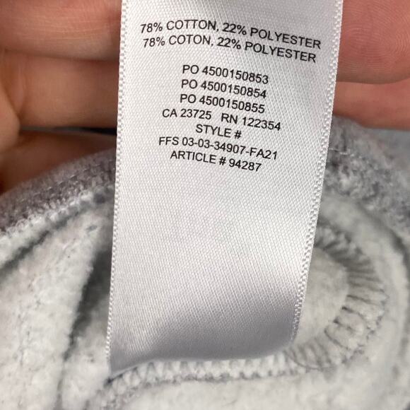 TNA Cozy Fleece‎ Boyfriend Cropped Button Up Heather Gray Shacket Size Medium - Picture 12 of 12